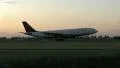 Delta Airlines plane at sunrise HD Footage