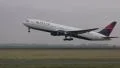 DELTA airlines plane taking off HD Footage