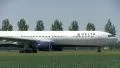 Delta Airlines taxiing towards runway HD Footage