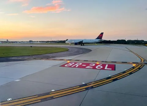 Delta Airplane Stock Photos