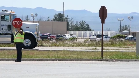 Delta II JPSS-1 First Stage Transport to SLC-1 for Processing - 2016 Stock Footage 94452503