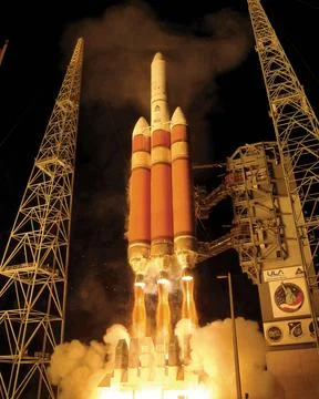 Delta IV Primary function: Evolved expendable launch vehicle designed for ... Stock Photos