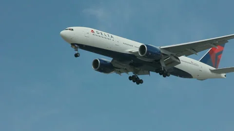 DELTA JET IN SLO-MO Video stock 2324872