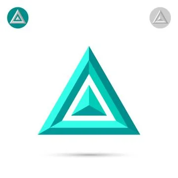 Delta letter icon Stock Illustration