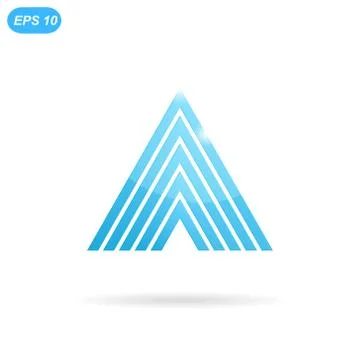 Delta letter logo template Stock Illustration