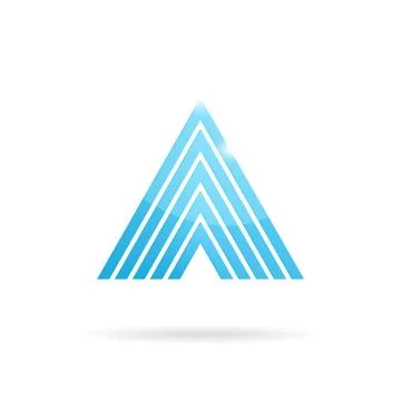 Delta letter logo template Иллюстрация