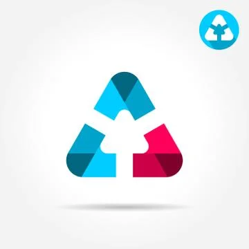 Delta letter with smooth rounded edges Stock Illustration
