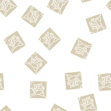 Delta river glyph seamless pattern Stock Illustration