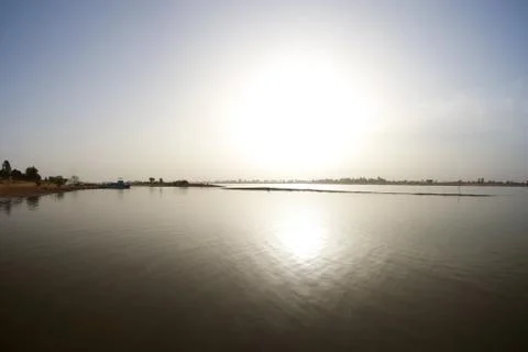 Delta of river Niger Stock Photos