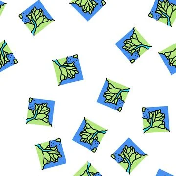 Delta river vector seamless pattern Stock Illustration