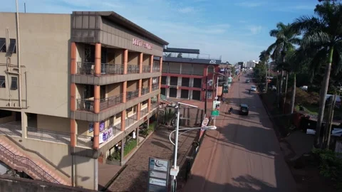 Delta suites building in Uganda  Drone shoot looking beautiful Vídeos de archivo 194206908