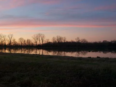 Delta Sunset Foto stock