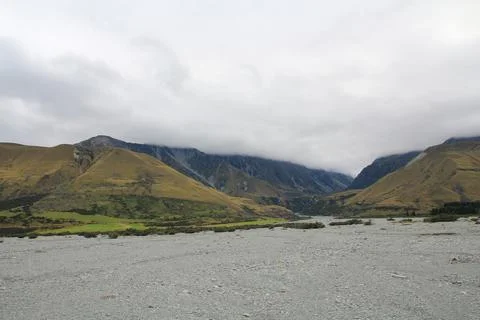 Delta of the Twin Stream river. Stock Photos