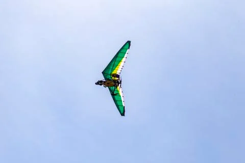 Deltaplan in the sky Stock Photos