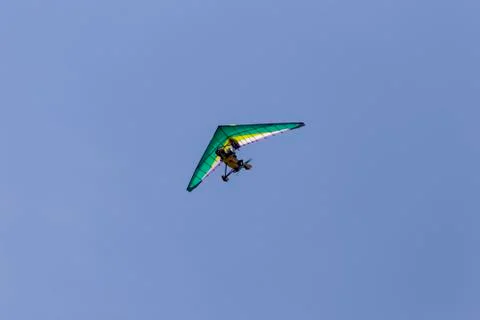 Deltaplan in the sky Stock Photos