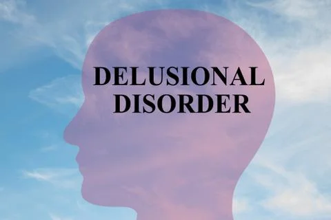 Delusional Disorder - mental concept Stock Illustration
