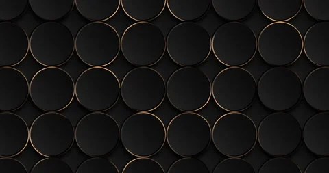 Deluxe abstract circles on dark grey background. 스톡 동영상 200829922
