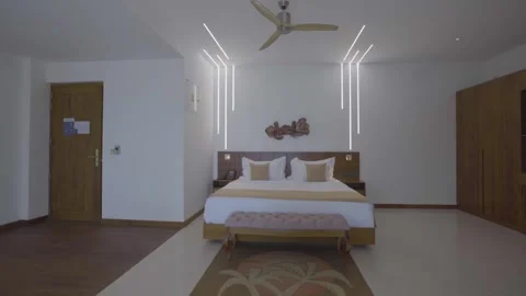 Deluxe Room in a hotel Video stock 248803871