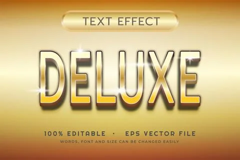 Deluxe Text Effect in Eps Vector File 스톡 일러스트