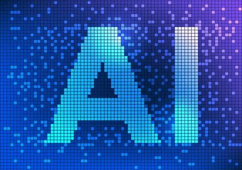 Delve into the world of artificial intelligence technology. showcases a sma.. 스톡 일러스트