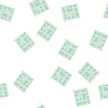 Demacration land glyph seamless pattern Stock Illustration