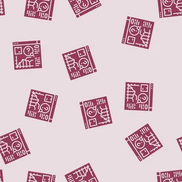 Demand forecasting logistic manager glyph seamless pattern Stockillustratie