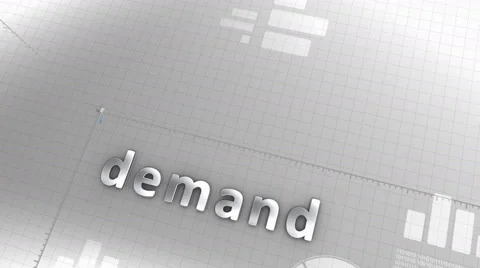 Demand growing chart, statistic, data, performance. Video stock 53839945
