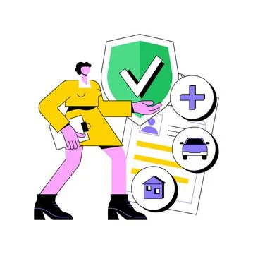 On-demand insurance abstract concept vector illustration. Stock Illustration