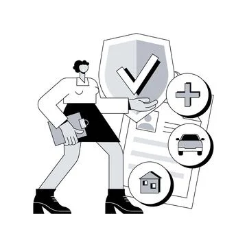 On-demand insurance abstract concept vector illustration. Stock Illustration