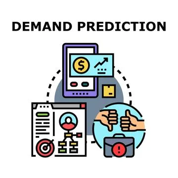 Demand prediction managing potential risks and opportunities 스톡 일러스트