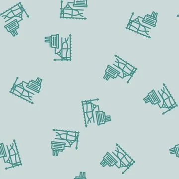 Demand response electric line vector seamless pattern Stock Illustration