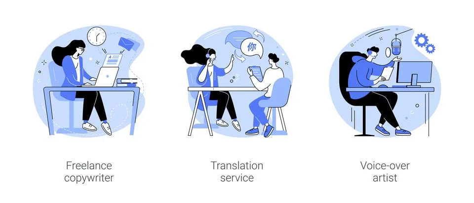 On-demand services isolated cartoon vector illustrations se Stock Illustration