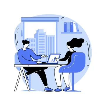 On-demand urban workspace abstract concept vector illustration. Stock Illustration