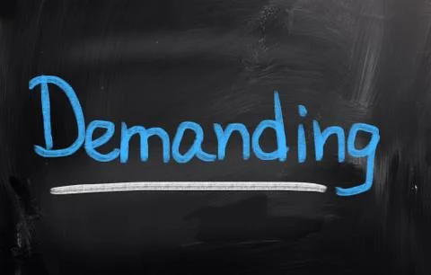 Demanding concept Stock Illustration