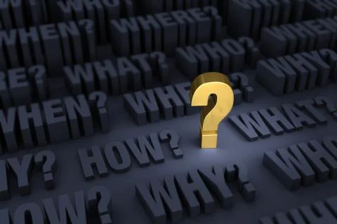 Demanding Questions Stock Illustration