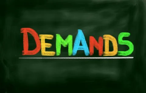 Demands Concept Illustrazione stock