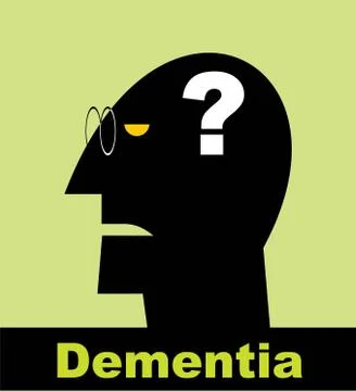 Dementia. Alzheimer Stock Illustration