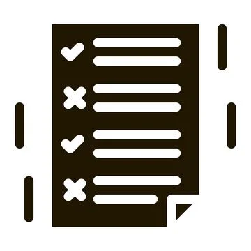 Dementia brain test icon Vector Glyph Illustration 스톡 일러스트