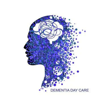 Dementia Day Care Stock Illustration