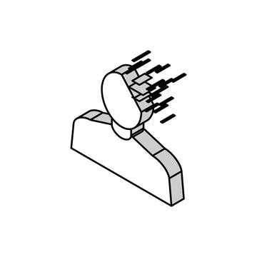 Dementia psychological problems isometric icon vector illustration Stock-Illustration