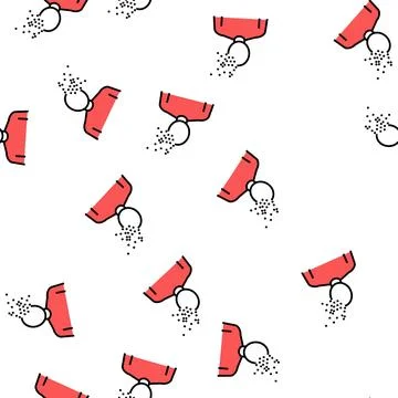 Dementia psychological problems vector seamless pattern Stockillustratie