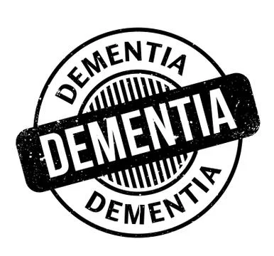 Dementia rubber stamp Stock Illustration