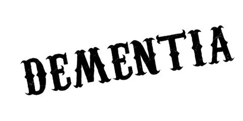 Dementia rubber stamp Stock Illustration