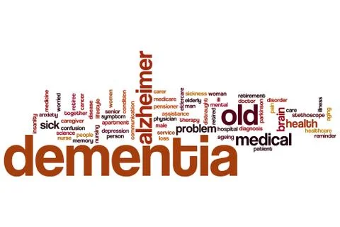 Dementia word cloud Stock Illustration