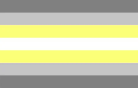Demigender flag vector illustration. Non binary gender identities Stockillustratie