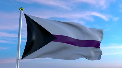 Demisexual Flag Illustrazione stock