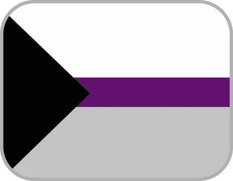 Demisexual Lgbt Pride Flag Rounded Icon Stock-Illustration