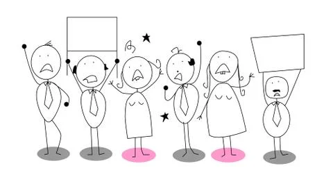 Demo citizen Stock Illustration