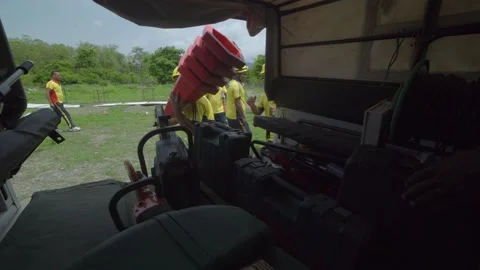 Demo of  Different types of equipment. Stock Footage 138389901