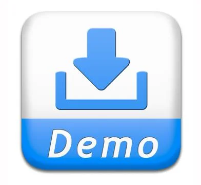 Demo download button Stock Illustration